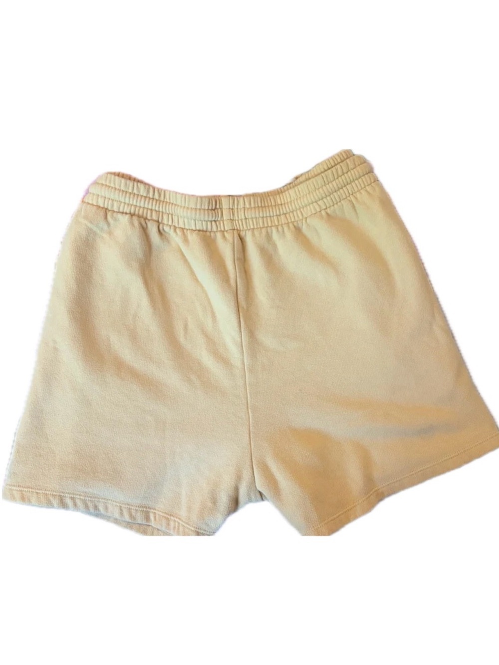 PINK Victoria's Secret Cream Elastic-Waist Lounge Shorts